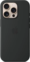 Apple silicone case with MagSafe для iPhone 16 Pro black