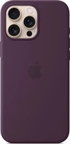 Apple silicone case with MagSafe для iPhone 16 Pro Max plum