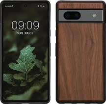 KWMobile Hard wooden Cover для Google Pixel 7a Dark Brown
