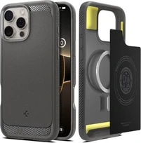 Spigen Rugged Armor (MagFit) для Apple iPhone 16 Pro Max grey