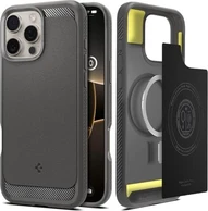 Spigen Rugged Armor (MagFit) для Apple iPhone 16 Pro grey