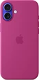 Apple silicone case with MagSafe для iPhone 16 Plus fuchsia