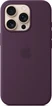 Apple silicone case with MagSafe для iPhone 16 Pro plum