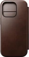 Nomad modern Horween Leather Folio для Apple iPhone 16 Pro Rustic Brown