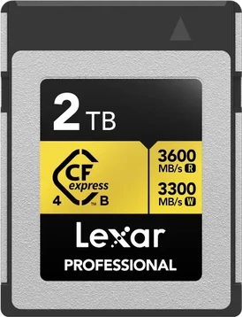 Lexar Professional GOLD R3600/W3300 CFexpress 4.0 Type B 2TB