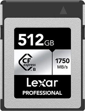 Lexar Professional SILVER R1750/W1300 CFexpress 2.0 Type B 512GB