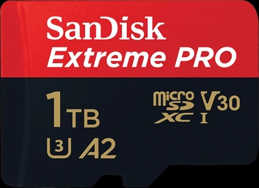 SanDisk Extreme PRO R200/W140 microSDXC 1TB Kit, UHS-I U3, A2, Class 10