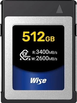 Wise Advanced CFX4-B Series R3400/W2600 CFexpress 4.0 Type B 512GB