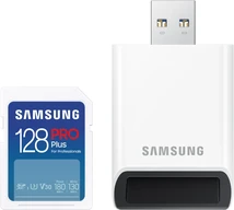 Samsung PRO Plus for Professionals R180/W130 SDXC 128GB USB-Kit, UHS-I U3, Class 10