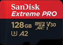 SanDisk Extreme PRO R200/W90 microSDXC 128GB Kit, UHS-I U3, A2, Class 10