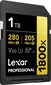 Lexar Professional 1800x Gold Series R280/W205 SDXC 1TB, UHS-II U3, Class 10
