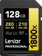 Lexar Professional 1800x Gold Series R280/W210 SDXC 128GB, UHS-II U3, Class 10, 2er-Pack