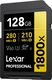 Lexar Professional 1800x Gold Series R280/W210 SDXC 128GB, UHS-II U3, Class 10, 2er-Pack