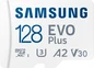 Samsung EVO Plus 2024 R160 microSDXC 128GB Kit, UHS-I U3, A2, Class 10