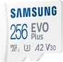 Samsung EVO Plus 2024 R160 microSDXC 256GB Kit, UHS-I U3, A2, Class 10