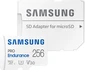 Samsung PRO Endurance R100/W40 microSDXC 256GB Kit, UHS-I U3, Class 10