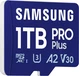 Samsung PRO Plus R180/W130 microSDXC 1TB USB-Kit, UHS-I U3, A2, Class 10