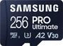 Samsung PRO Ultimate R200/W130 microSDXC 256GB Kit, UHS-I U3, A2, Class 10