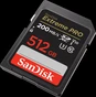 SanDisk Extreme PRO R200/W140 SDXC 512GB, UHS-I U3, Class 10