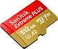 SanDisk Extreme PLUS R200/W140 microSDXC 512GB Kit, UHS-I U3, A2, Class 10