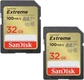 SanDisk Extreme R100/W60 SDHC 32GB, UHS-I U3, Class 10, 2er-Pack