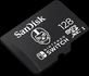 SanDisk Nintendo Switch R100/W90 microSDXC 128GB, UHS-I U3, Class 10