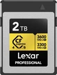 Lexar Professional GOLD R3600/W3300 CFexpress 4.0 Type B 2TB