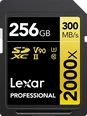 Lexar Professional 2000x Gold Series R300/W260 SDXC 256GB, UHS-II U3, Class 10