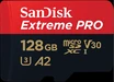 SanDisk Extreme PRO R200/W90 microSDXC 128GB Kit, UHS-I U3, A2, Class 10