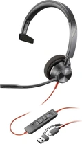 Poly Blackwire 3310, Microsoft, USB-C/A