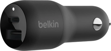Belkin BoostCharge автомобильное зарядное устройство с 2 разъемами and PPS 37W black