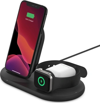 Belkin BoostCharge 3-in-1 wireless Charger для Apple Devices black