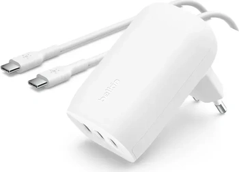 Belkin BoostCharge USB-C charger с 3 разъемами and PPS (67W) white
