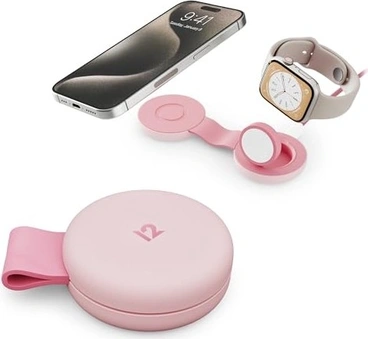 Twelve South ButterFly SE 2 в 1 Qi2 Charger pink