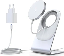 RoRoSkin магнитная беспроводная Charger silver