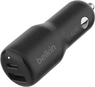 Belkin BoostCharge автомобильное зарядное устройство с 2 разъемами (42W) black