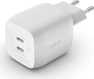 Belkin BoostCharge Pro USB-C-GaN charger с 2 разъемами and PPS (45W) white
