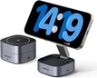 Ugreen 2 в 1 magnetic foldable зарядная станция grey