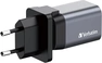 Verbatim 35W GaN charger с 2 connectors grey